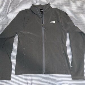 The North Face Gray Performance Jacket Full-Zip Stand-Up Collar